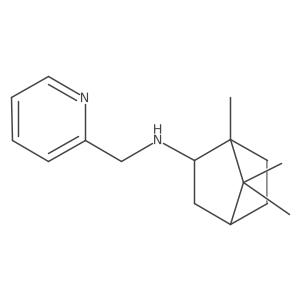 1,7,7-Trimethyl-N-(pyridin-2-ylmethyl)bicyclo[2.2.1]heptan-2-amine结构式
