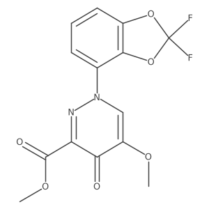 Methyl 1-(2,2-difluoro-1,3-benzodioxol-4-yl)-5-methoxy-4-oxo-1,4-dihydropyridazine-3-carboxylate Structure