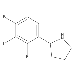 (2S)-2-(2,3,4-Trifluorophenyl)pyrrolidine结构式