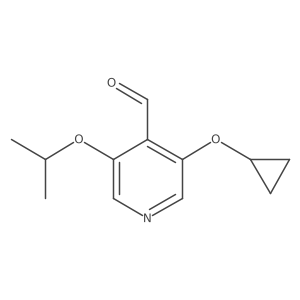 3-Cyclopropoxy-5-isopropoxyisonicotinaldehyde Structure