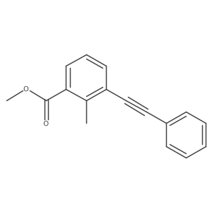 Methyl 2-methyl-3-(2-phenylethynyl)benzoate结构式