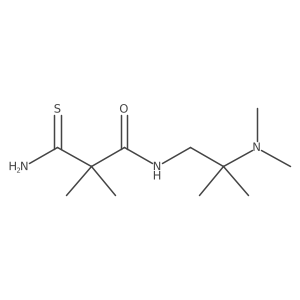 3-Amino-N-[2-(dimethylamino)-2-methylpropyl]-2,2-dimethyl-3-thioxopropanamide结构式