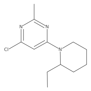 4-Chloro-6-(2-ethylpiperidin-1-yl)-2-methylpyrimidine结构式
