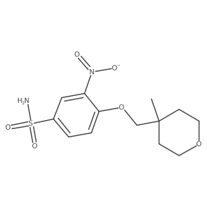 4-[(4-Methyloxan-4-yl)methoxy]-3-nitrobenzenesulfonamide结构式