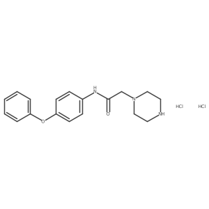N-(4-phenoxyphenyl)-2-piperazin-1-ylacetamide dihydrochloride Structure