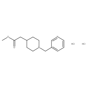 Methyl [1-(pyridin-3-ylmethyl)piperidin-4-yl]acetate dihydrochloride Structure