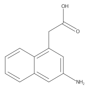 2-(3-Aminonaphthalen-1-yl)acetic acid结构式