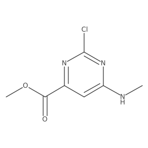 Methyl 2-chloro-6-(methylamino)pyrimidine-4-carboxylate Structure