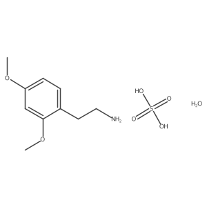 2-(2,4-Dimethoxyphenyl)ethanamine sulfate hydrate结构式