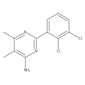 2-(2,3-Dichlorophenyl)-5,6-dimethylpyrimidin-4-amine Structure