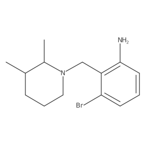 3-Bromo-2-((2,3-dimethylpiperidin-1-yl)methyl)aniline结构式