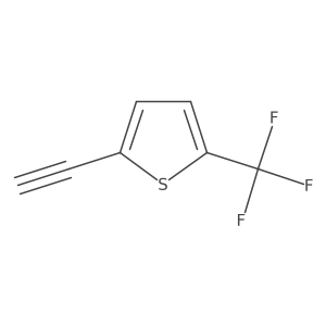 2-Ethynyl-5-(trifluoromethyl)thiophene结构式