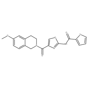N-(4-(6-methoxy-1,2,3,4-tetrahydroisoquinoline-2-carbonyl)oxazol-2-yl)thiophene-2-carboxamide Structure