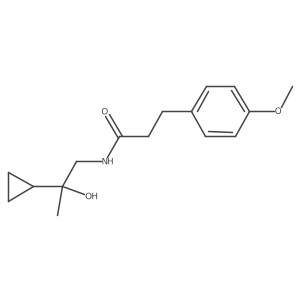 N-(2-cyclopropyl-2-hydroxypropyl)-3-(4-methoxyphenyl)propanamide Structure
