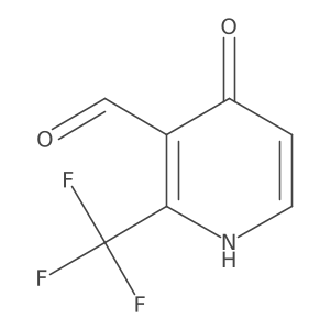 4-Hydroxy-2-(trifluoromethyl)nicotinaldehyde结构式