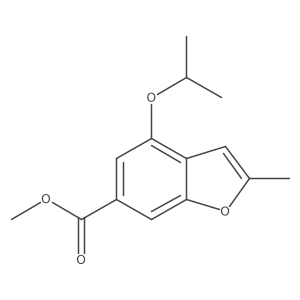 Methyl 4-isopropoxy-2-methylbenzofuran-6-carboxylate Structure