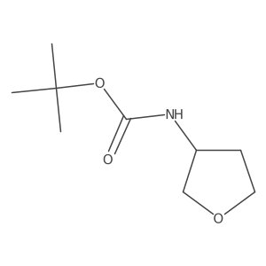 (S)-tert-Butyl (tetrahydrofuran-3-yl)carbamate Structure