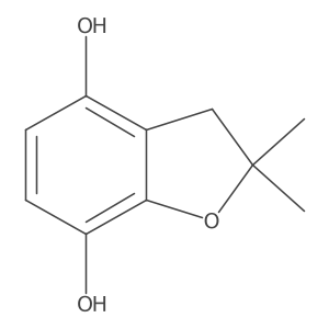 2,2-Dimethyl-2,3-dihydrobenzofuran-4,7-diol Structure