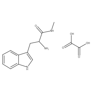 (2R)-2-Amino-3-(1H-indol-3-yl)-N-methylpropanamide oxalate结构式