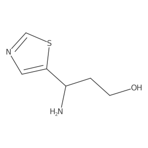 3-Amino-3-(1,3-thiazol-5-yl)propan-1-ol结构式