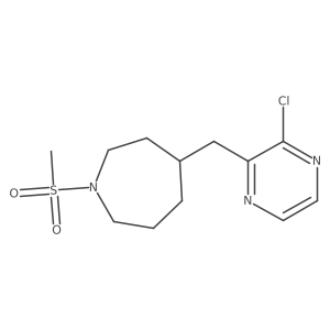 4-((3-Chloropyrazin-2-yl)methyl)-1-(methylsulfonyl)azepane Structure