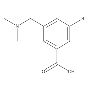 3-Bromo-5-[(dimethylamino)methyl]benzoic acid结构式