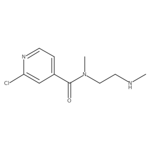 2-chloro-N-methyl-N-[2-(methylamino)ethyl]pyridine-4-carboxamide结构式