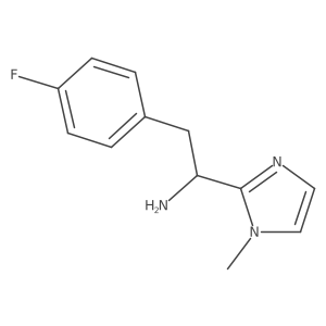 2-(4-Fluorophenyl)-1-(1-methyl-1h-imidazol-2-yl)ethan-1-amine结构式