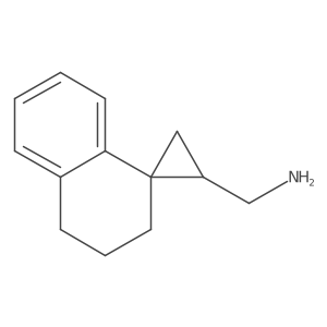 (3',4'-Dihydro-2'h-spiro[cyclopropane-1,1'-naphthalen]-2-yl)methanamine结构式