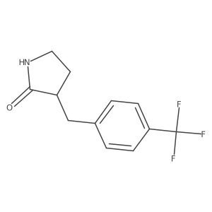 3-[4-(Trifluoromethyl)benzyl]pyrrolidin-2-one Structure