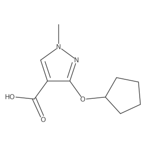 3-(Cyclopentyloxy)-1-methyl-1H-pyrazole-4-carboxylic acid Structure