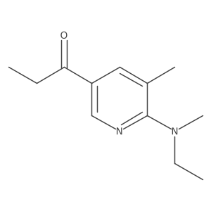 1-(6-(Ethyl(methyl)amino)-5-methylpyridin-3-yl)propan-1-one Structure