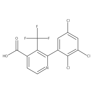 2-(2,3,5-Trichlorophenyl)-3-(trifluoromethyl)isonicotinic acid结构式
