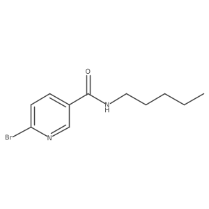6-bromo-N-pentylpyridine-3-carboxamide Structure