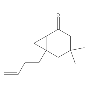 6-(3-Buten-1-yl)-4,4-dimethylbicyclo[4.1.0]heptan-2-one结构式