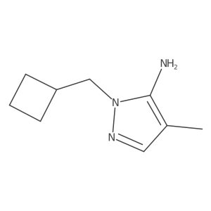 1-(Cyclobutylmethyl)-4-methyl-1H-pyrazol-5-amine结构式