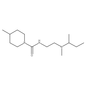 1-Piperidinecarboxamide, 4-methyl-N-[2-[methyl(1-methylpropyl)amino]ethyl]- Structure