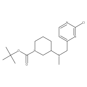 tert-Butyl 3-(((2-chloropyrimidin-4-yl)methyl)(methyl)amino)piperidine-1-carboxylate Structure