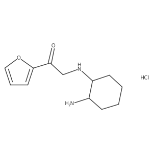 2-((2-Aminocyclohexyl)amino)-1-(furan-2-yl)ethanone hydrochloride Structure