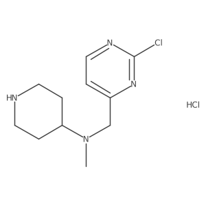 (2-Chloro-pyrimidin-4-ylmethyl)-methyl-piperidin-4-yl-amine hydrochloride结构式