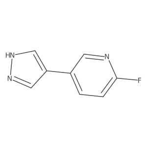 2-fluoro-5-(1H-pyrazol-4-yl)pyridine Structure