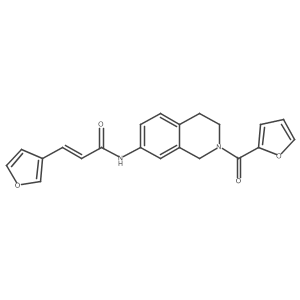 (E)-N-(2-(furan-2-carbonyl)-1,2,3,4-tetrahydroisoquinolin-7-yl)-3-(furan-3-yl)acrylamide Structure