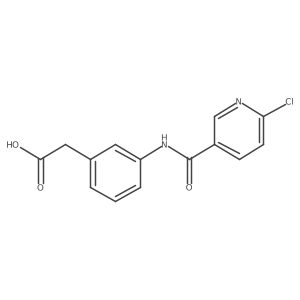 2-[3-(6-Chloropyridine-3-amido)phenyl]acetic acid Structure