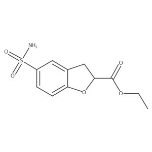 Ethyl 5-sulfamoyl-2,3-dihydrobenzofuran-2-carboxylate Structure