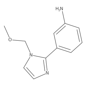 3-(1-(Methoxymethyl)-1h-imidazol-2-yl)aniline Structure