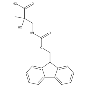 3-({[(9h-Fluoren-9-yl)methoxy]carbonyl}amino)-2-hydroxy-2-methylpropanoic acid结构式