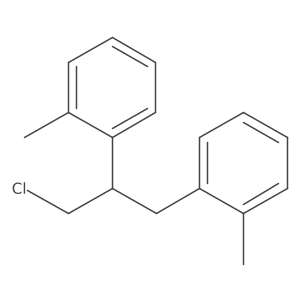 Benzene, 1-[1-(chloromethyl)-2-(2-methylphenyl)ethyl]-2-methyl-结构式