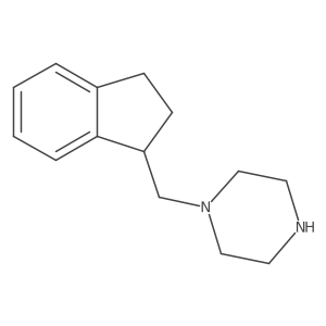 1-[(2,3-dihydro-1H-inden-1-yl)methyl]piperazine结构式