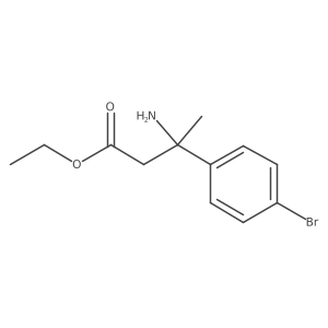 Ethyl 3-amino-3-(4-bromophenyl)butanoate Structure