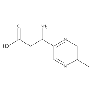 3-Amino-3-(5-methylpyrazin-2-yl)propanoic acid结构式